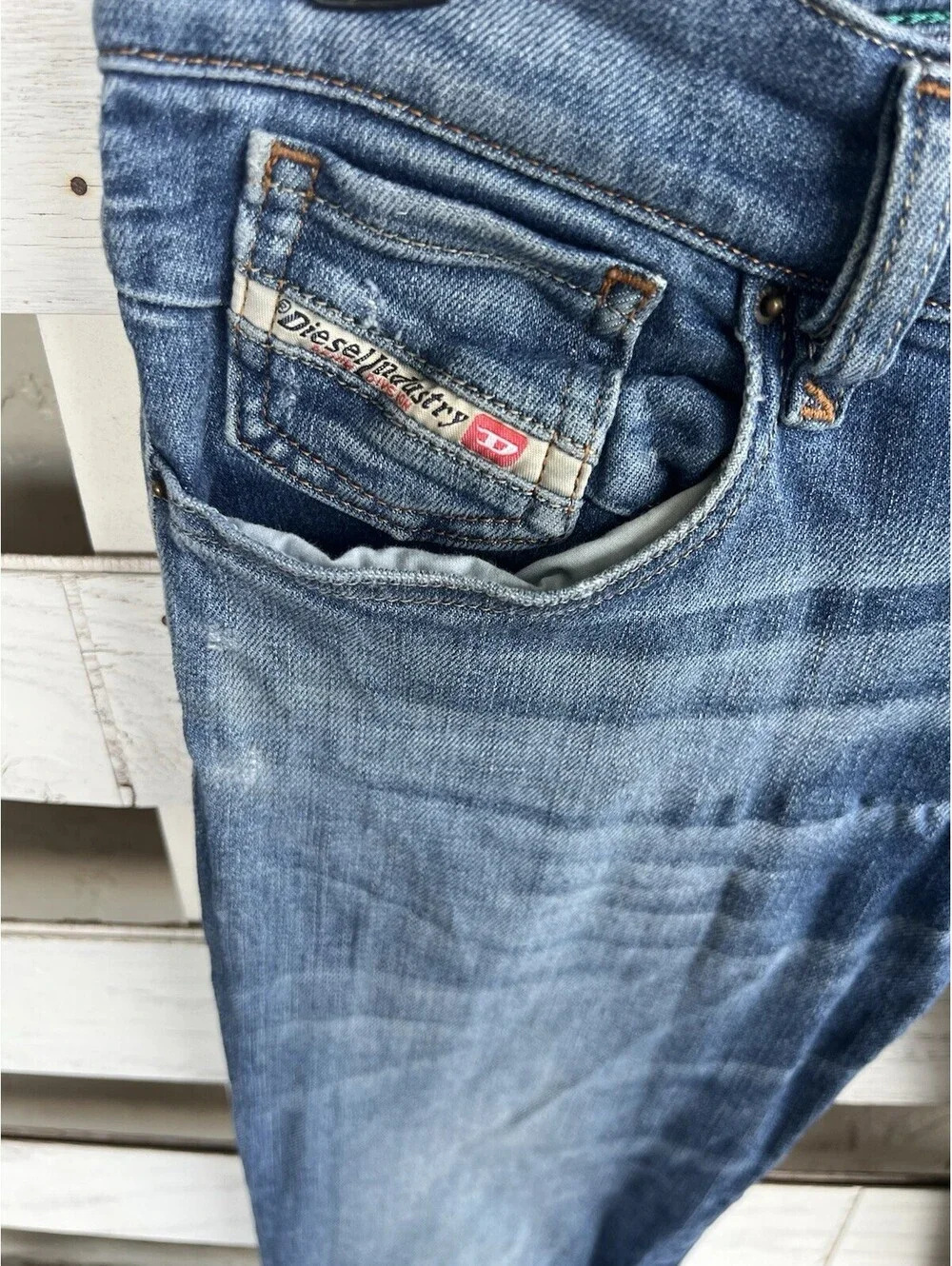Diesel Getlegg Stretch Slim Skinny Jeans Women's Size W28xL30 Blue.